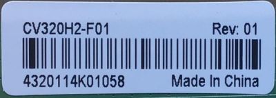 T-CON PARA TV INSIGNIA / NUMERO DE PARTE CV320H2-F01 / 3MXCB32001 / CV320H2-F01-XC-3 / 4320114K01058 / PANEL TPT320B5-H2F01.D REV:S01E / MODELO NS-32DF310NA19 - Imagen 2